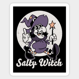 Salty Witch - Vintage Cartoon - Sassy - Rude Magnet